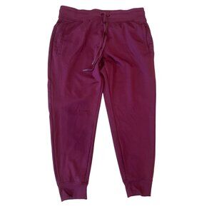 AW joggers with pockets sz Lrg 12/14 ladies drawstring wine maroon